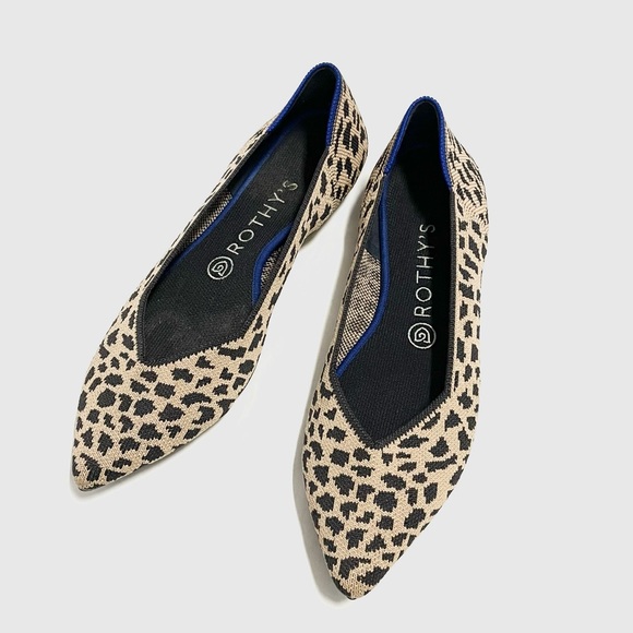 Rothy's Shoes - ROTHY’S Cheetah Animal Print Pointed Toe Flats 8.5